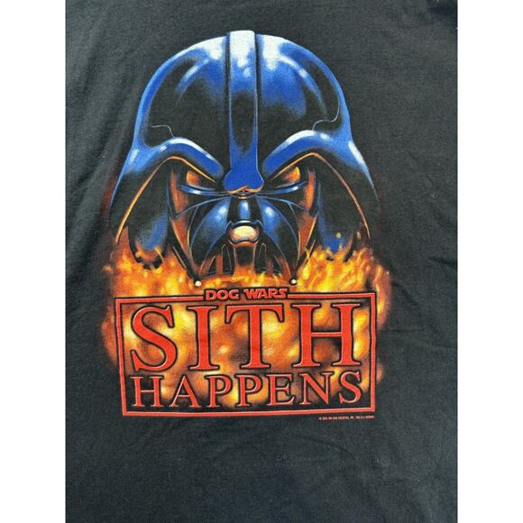 Big Dog Shirt Adult Extra Large Black Star Wars Parody Sith Funny Humor - Picture 2 of 10